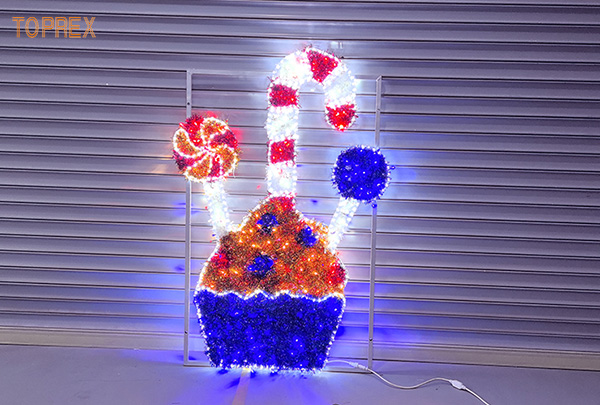 TOPREX 2D Christmas Candy Motif Light